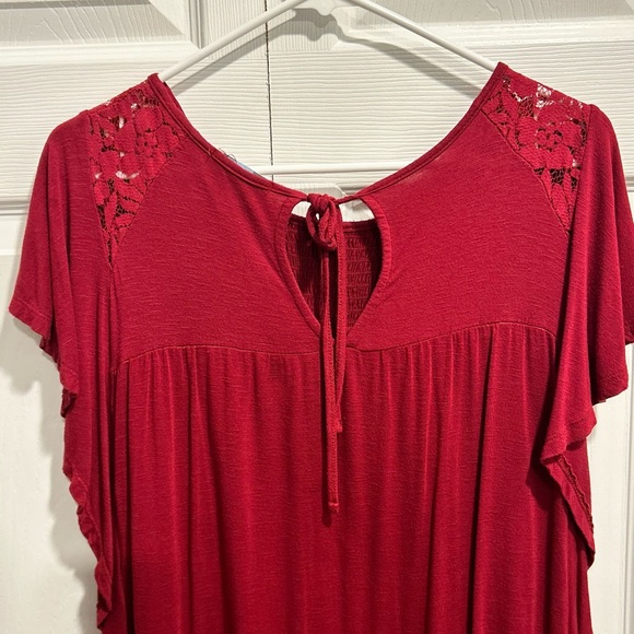 Jun & Ivy Short Sleeve Blouse, Size L - Picture 5 of 8